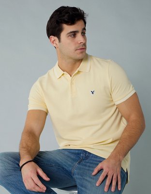 AE Camisa Polo de Piqué Slim Fit Flex con Ribete