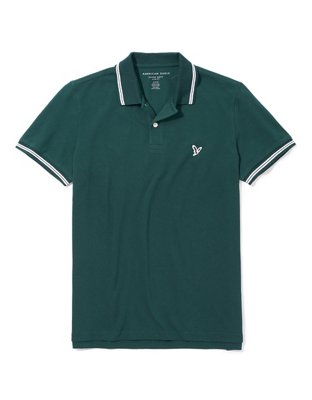 AE Slim Fit Tipped Flex Pique Polo Shirt