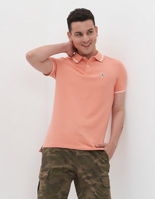 AE Camisa Polo de Piqué Slim Fit Flex con Ribete