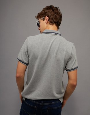AE Slim Fit Tipped Flex Pique Polo Shirt
