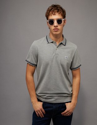 AE Slim Fit Tipped Flex Pique Polo Shirt