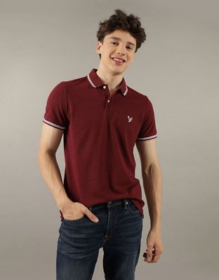 AE Slim Fit Tipped Pique Polo Shirt