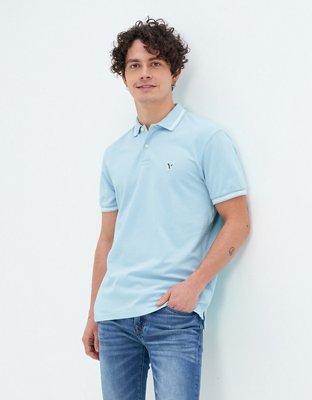 AE Tipped Flex Pique Polo Shirt