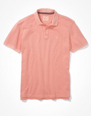 Мужские рубашки American Eagle AE Super Soft Vintage Icon Polo Shirt — фото 3