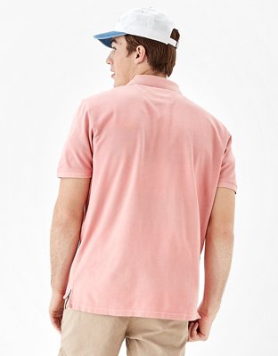 Мужские рубашки American Eagle AE Super Soft Vintage Icon Polo Shirt — фото 2