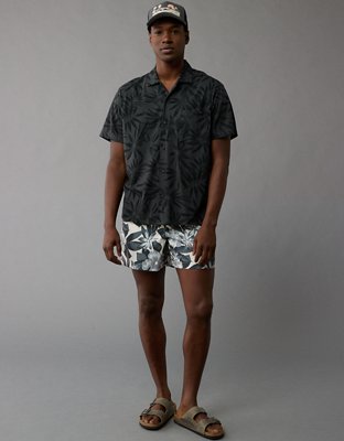 Мужские рубашки American Eagle AE Button-Up Knit Shirt — фото 2