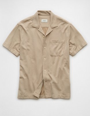 AE Seersucker Button-Up Camp Shirt