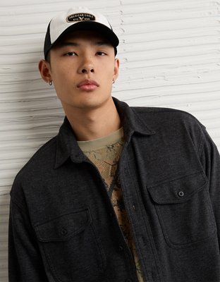 AE Twill Button-Up Shirt