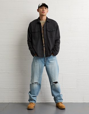 AE Twill Button-Up Shirt