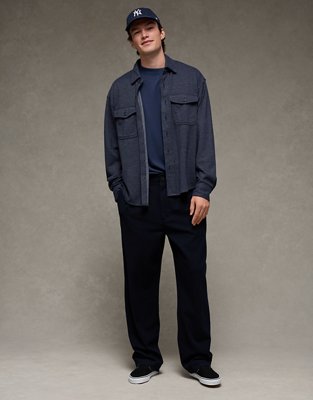 AE Twill Button-Up Shirt