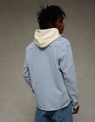 AE Relaxed Fit Knit Button-Up Shirt