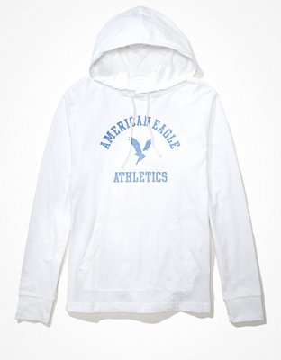 AE Long-Sleeve Logo Graphic Hoodie T-Shirt