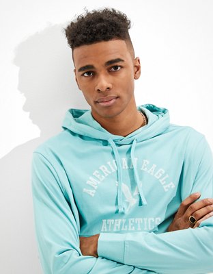 AE Long-Sleeve Logo Graphic Hoodie T-Shirt