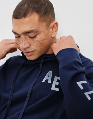 AE Super Soft Logo Graphic Hoodie T-Shirt