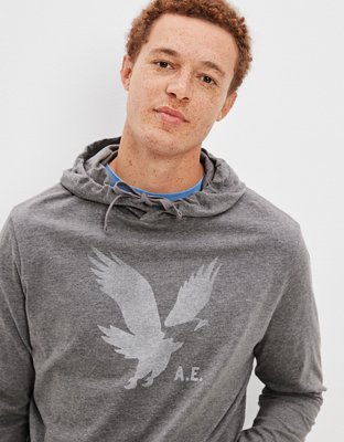 AE Super Soft Logo Graphic Hoodie T-Shirt