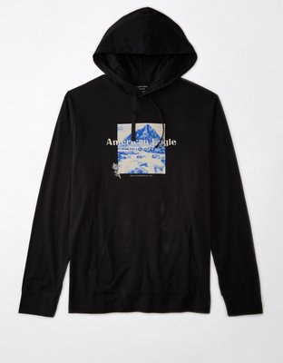 Мужские худи American Eagle AE Long-Sleeve Logo Graphic T-Shirt — фото 5