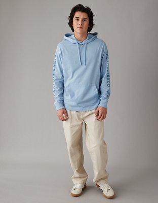 Cold Blue Oversized Hoodie.