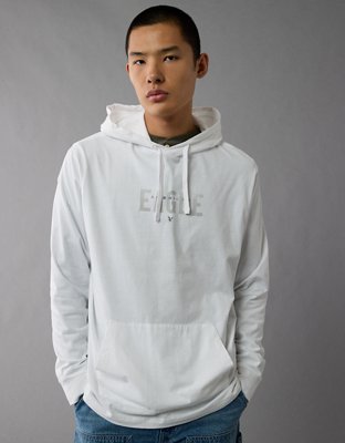 AE Long Sleeve Logo Graphic Hoodie T Shirt