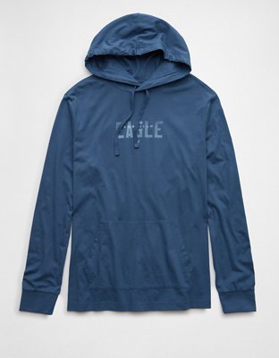 AE Long-Sleeve Logo Graphic Hoodie T-Shirt