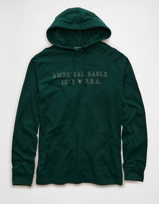 AE Lightweight Icon Logo Graphic Hoodie T-Shirt