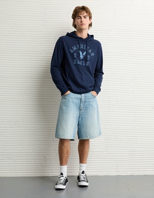 AE Lightweight Icon Logo Graphic Hoodie T-Shirt