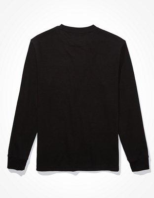 Мужские рубашки American Eagle AE Long-Sleeve Graphic Thermal Shirt — фото 2