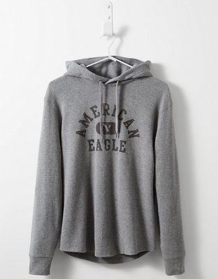 Ae super soft cheap graphic fleece hoodie