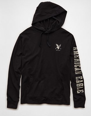 AE Lightweight Icon Logo Graphic Hoodie T-Shirt