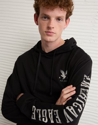 AE Lightweight Icon Logo Graphic Hoodie T-Shirt