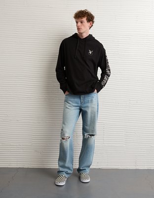 AE Lightweight Icon Logo Graphic Hoodie T-Shirt