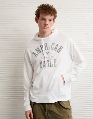 AE Lightweight Icon Logo Graphic Hoodie T-Shirt