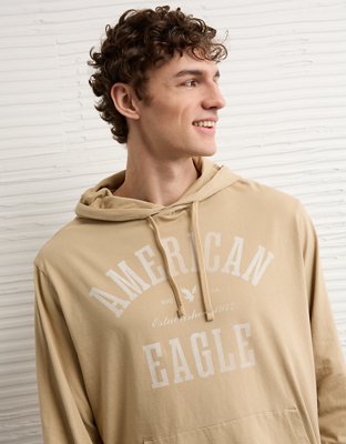 AE Lightweight Icon Logo Graphic Hoodie T-Shirt from American Eagle - $19.97