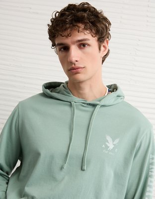 AE Lightweight Icon Logo Graphic Hoodie T-Shirt