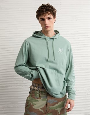 AE Lightweight Icon Logo Graphic Hoodie T-Shirt from American Eagle - $19.97