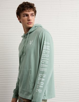 AE Lightweight Icon Logo Graphic Hoodie T-Shirt