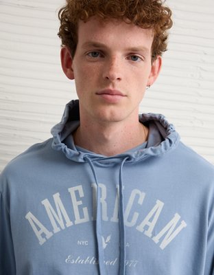 AE Lightweight Icon Logo Graphic Hoodie T-Shirt