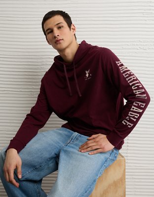 AE Lightweight Icon Logo Graphic Hoodie T-Shirt