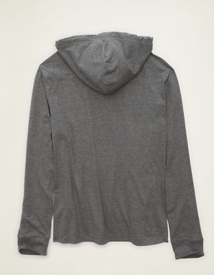 AE Standard Fit Lightweight Logo Graphic Hoodie T-Shirt