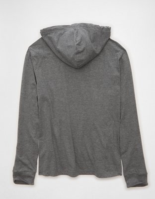 AE Standard Fit Lightweight Logo Graphic Hoodie T-Shirt