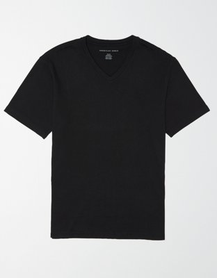 Camiseta supersuave con escote V e icono AE