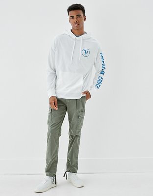 Ae super soft graphic hoodie tee sale