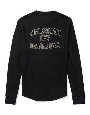 AE Super Soft Long-Sleeve Thermal Graphic T-Shirt