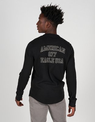 AE Super Soft Long-Sleeve Thermal Graphic T-Shirt