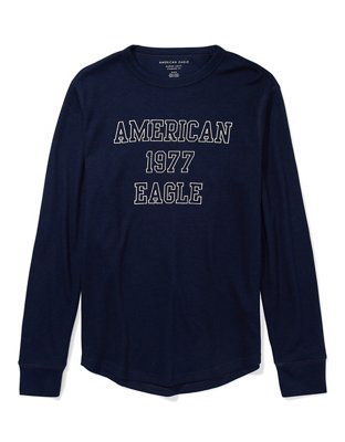 AE Super Soft Long-Sleeve Thermal Graphic T-Shirt