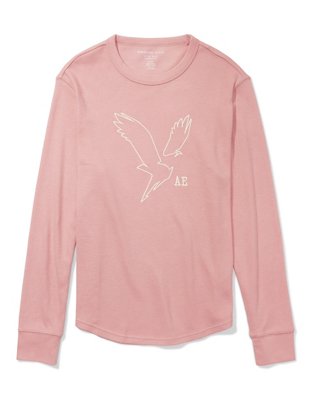 AE Super Soft Long-Sleeve Thermal Graphic T-Shirt