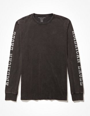 AE Long-Sleeve Logo Graphic T-Shirt