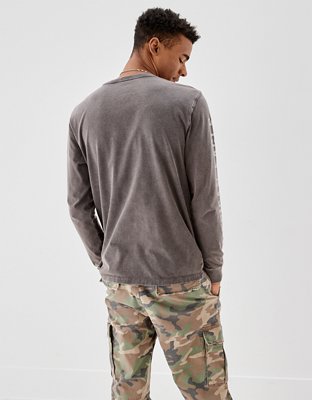 AE Long-Sleeve Logo Graphic T-Shirt