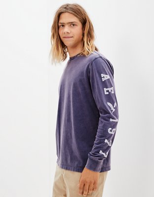AE Long-Sleeve Logo Graphic T-Shirt