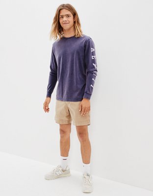 AE Long-Sleeve Logo Graphic T-Shirt