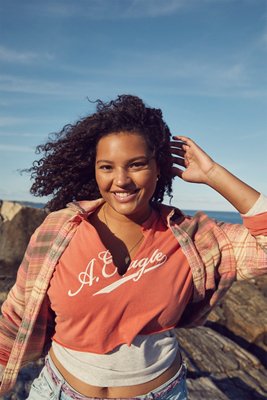 AE Super Soft Long-Sleeve Graphic T-Shirt